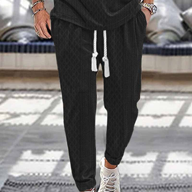 Herrer casual joggingbukser med elastisk talje og sidelommer Stilla