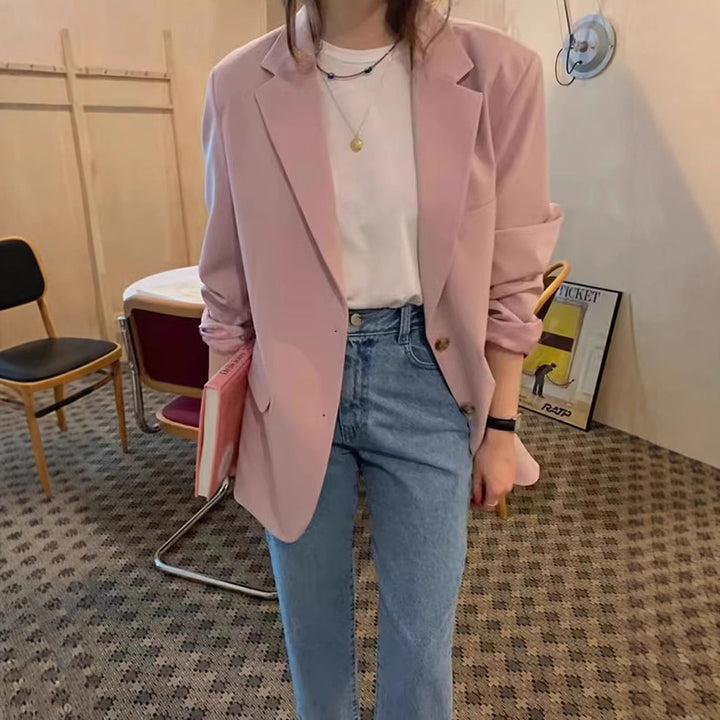 Damer elegant oversized blazer med casual snit og fine detaljer Stilla