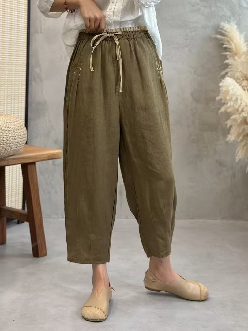 Dame Relaxed Fit Let Cargo-Bukser Stilla