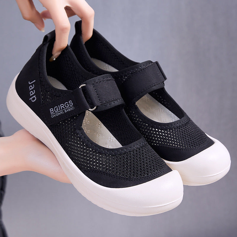 Femme Justerbare Åndbare Mesh Slipper Sko Stilla