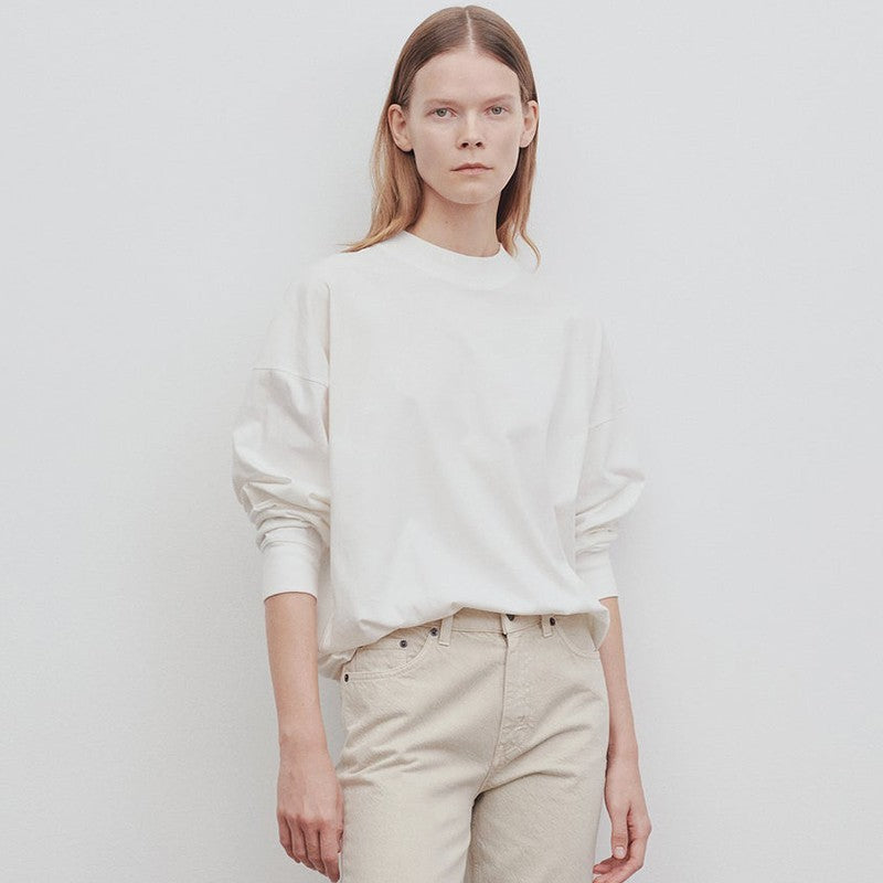 Damer casual rund hals sweater med oversized ærmer Stilla
