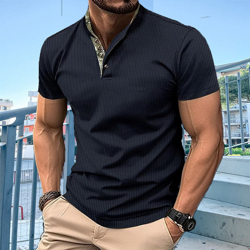 Herrer polo skjorte med moderne krave Stilla