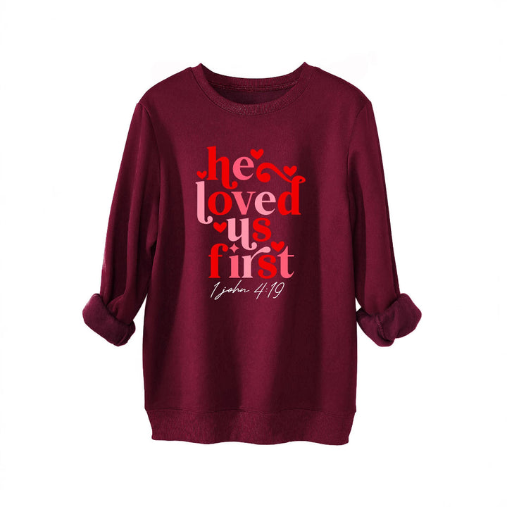 Dame sweatshirt med venligt slogan og afslappet pasform Stilla