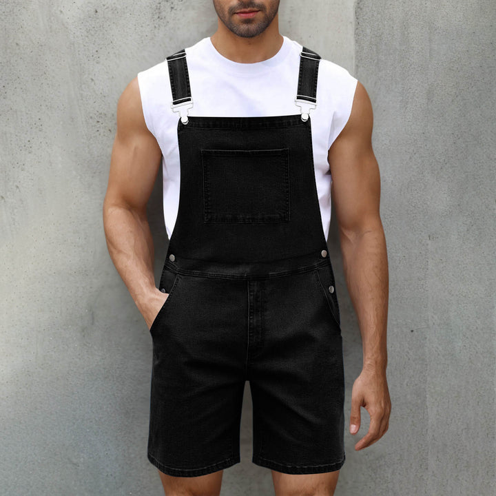 Herrer Casual Denim Overalls Stilla