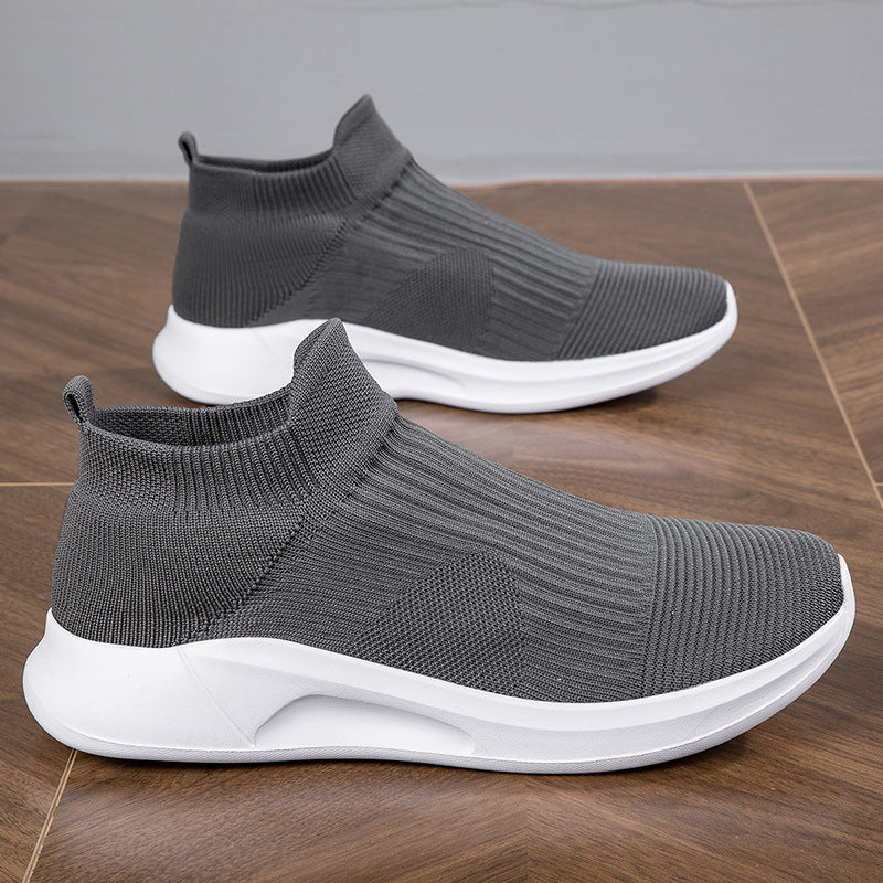 Herrer High-Top Sok-Stil Performance Sneakers Stilla