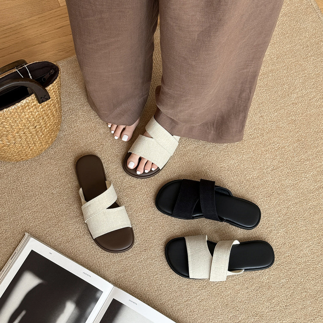 Femme Fritid Slide Sandaler Stilla