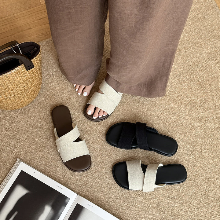 Femme Fritid Slide Sandaler Stilla