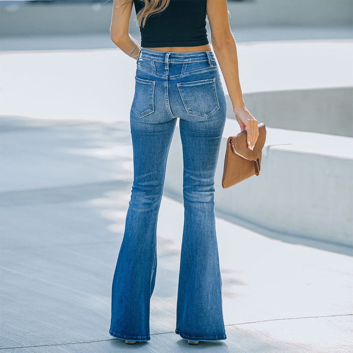 Stilla | Afslappet Bred Ben Lommer Denim Bukser