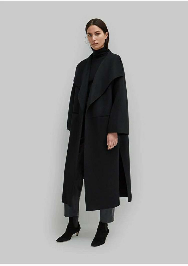 Kvindernes elegante oversized frakke med åben front Stilla
