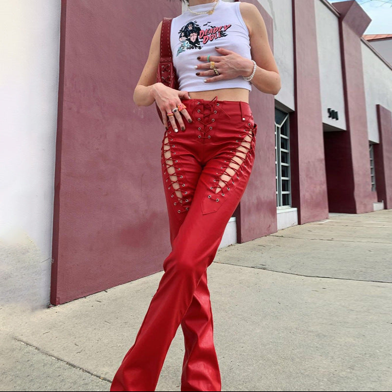 Dame Crop-Top med innovativt cut-out-design og lange ærmer Skovae