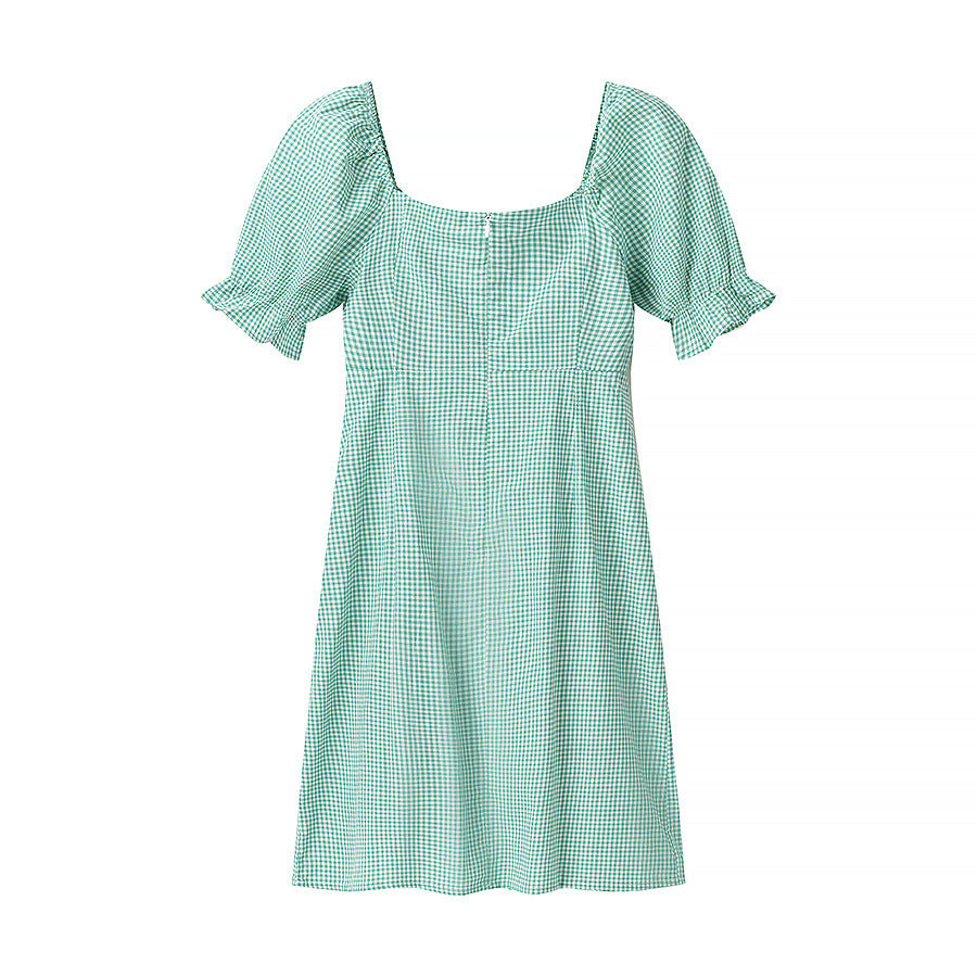 Femme Gingham Bind-Front Mini Kjole Stilla