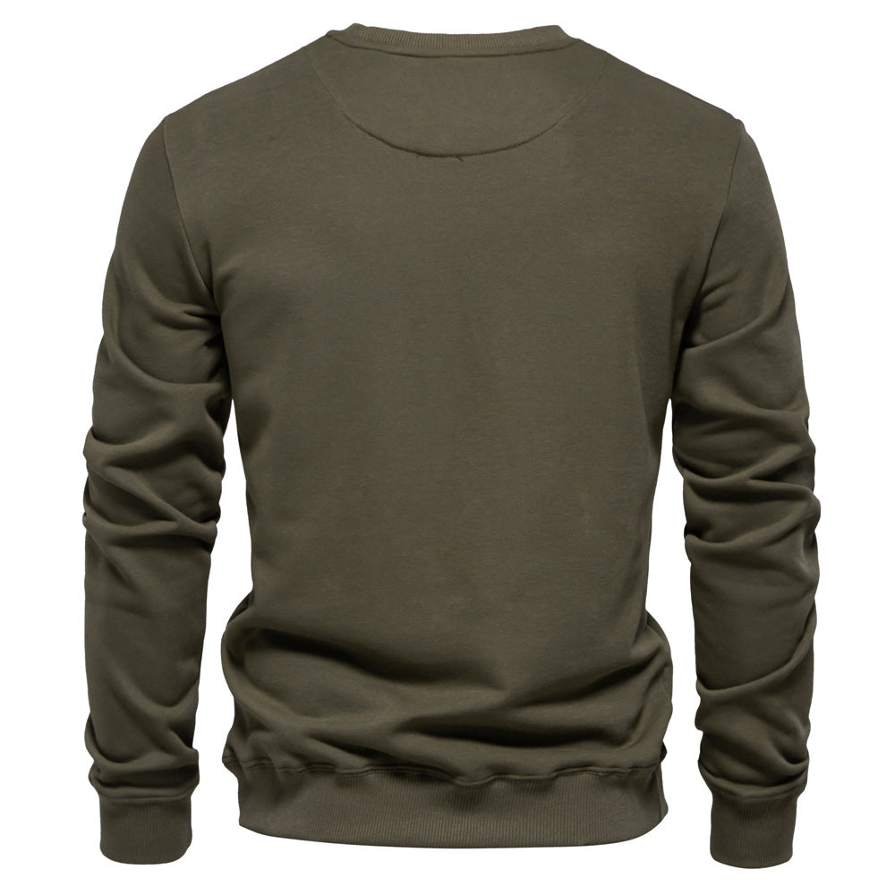 Herre sweatshirt med klassisk rund halsudskæring og blødt for Stilla