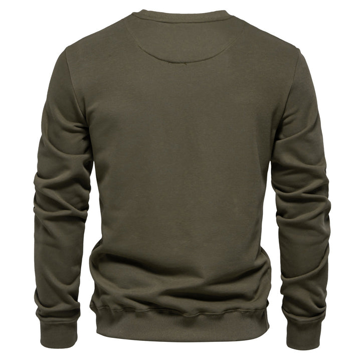 Herre sweatshirt med klassisk rund halsudskæring og blødt for Stilla