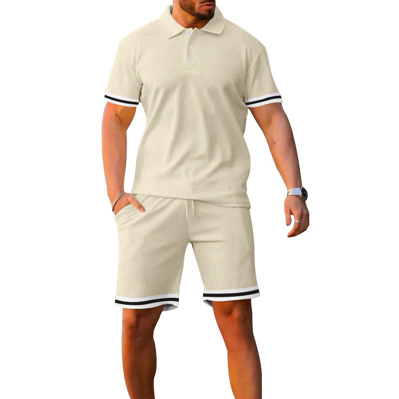 Herrer komfortable og stilfulde Polo-shorts kombination Stilla