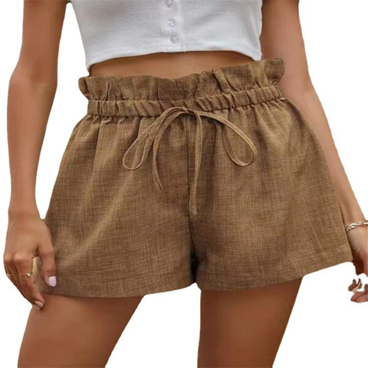 Dame Afslappede Elastiske Talje Fritids Shorts Stilla