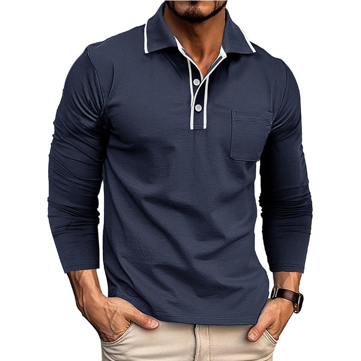 Herrer Langærmet Polo Shirt Stilla