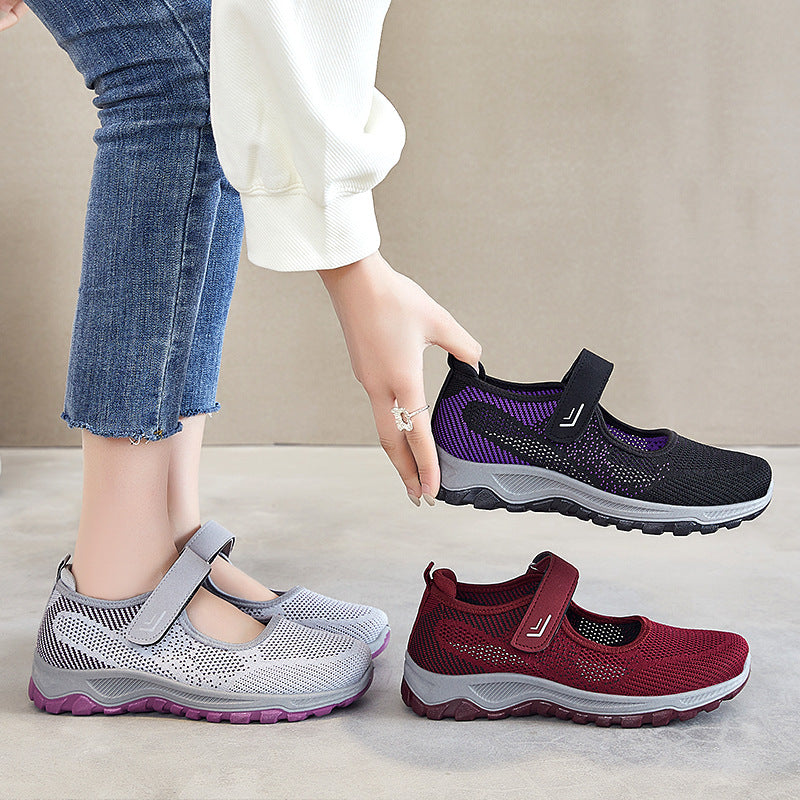 Dame sporty sandaler med justerbar velcro og åndbart overmateriale Stilla