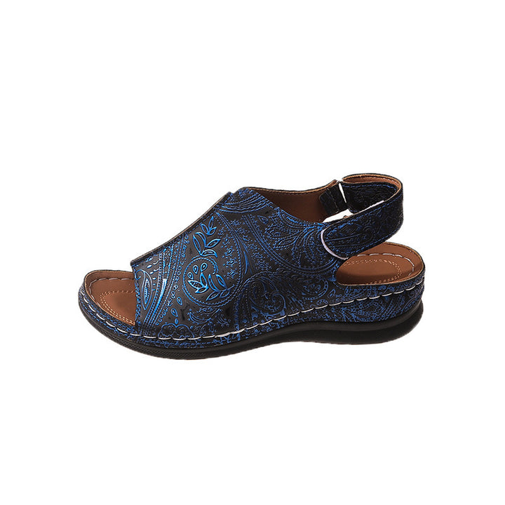 Dame Komfortable Slingback-Sandaler med stilfuldt mønster Stilla