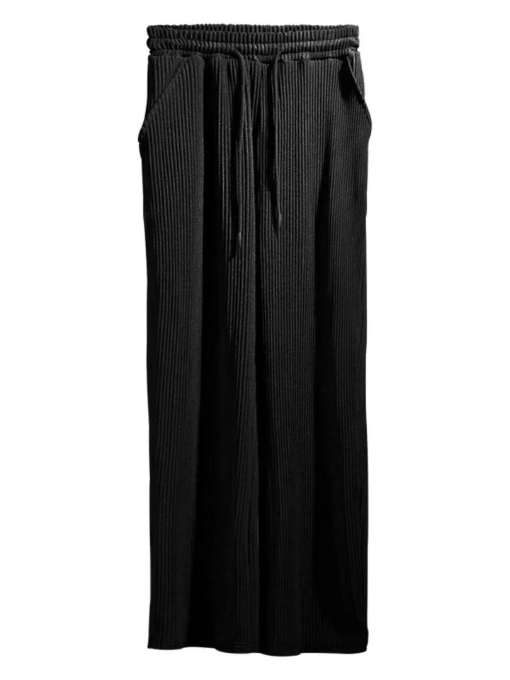 Dame Relaxed Fit Plisserede Vide Bukser Stilla