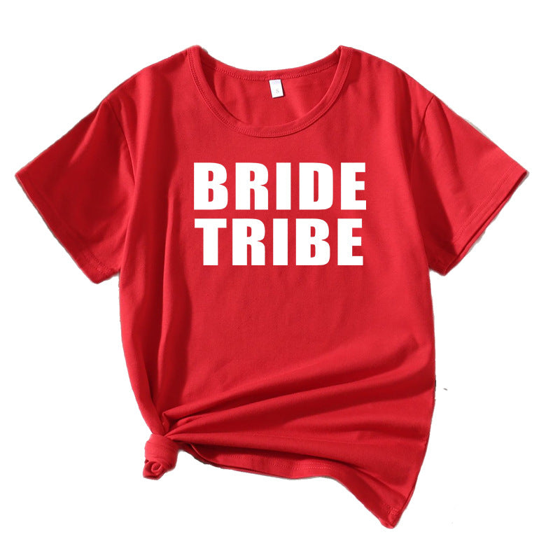 Kvinder Fritid Brudetribe Grafik T-shirt Stilla