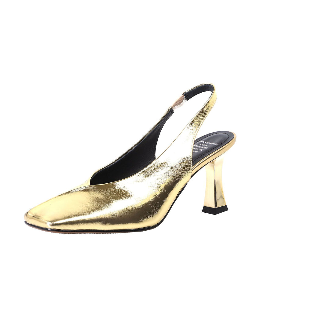 Femme Elegante Slingback Spidssko med unikt blokdesign Stilla