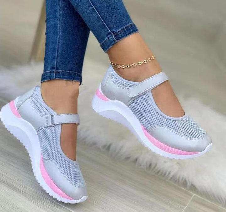 Damer Behagelig Mesh-Sneaker med justerbar rem Stilla