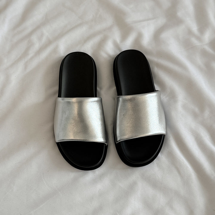 Femme Casual Slide Sandaler med polstret sål Stilla