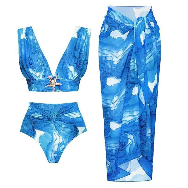 Dame Bikinisæt med elegant indpakningsdesign og moderigtig udsmykning Stilla