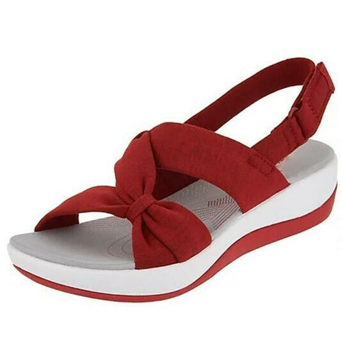 Dame Komfortable Sandaler med moderigtigt knude-design og ergonomisk fodseng Stilla