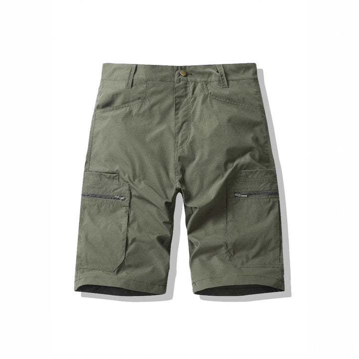 Herrer Funktions-Cargoshorts med praktiske lynlåslommer Stilla