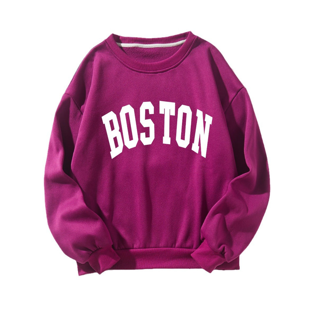 Kvinder casual sweatshirt med Boston print Skovae