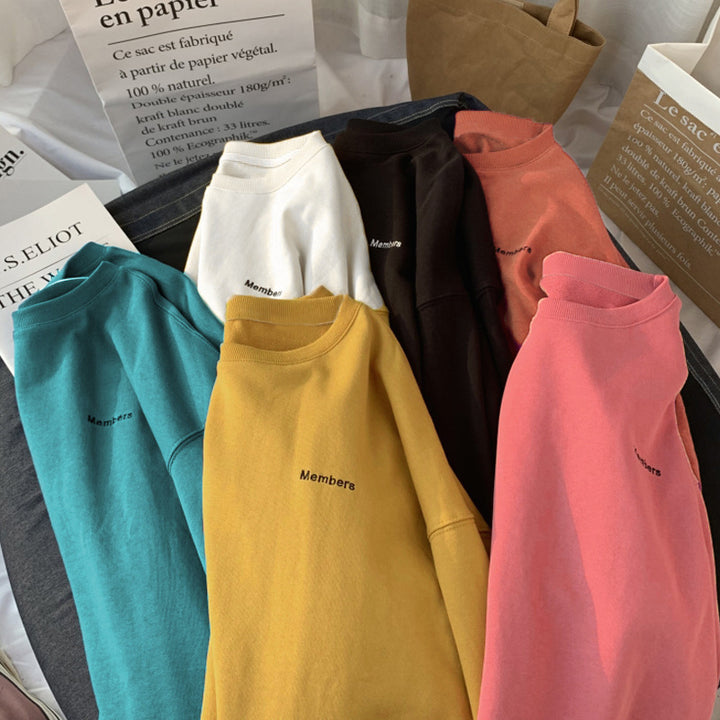 Dame Soft Touch Oversized Sweatshirt med stilfuld skrift Stilla