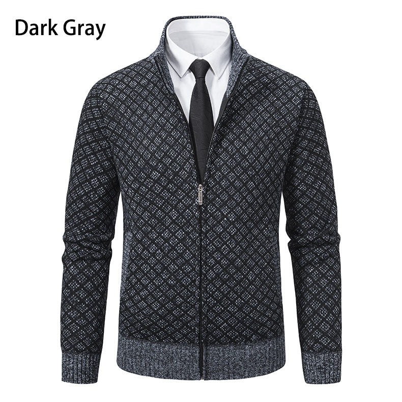 Herre struktureret Zip-Up sweatshirt Stilla