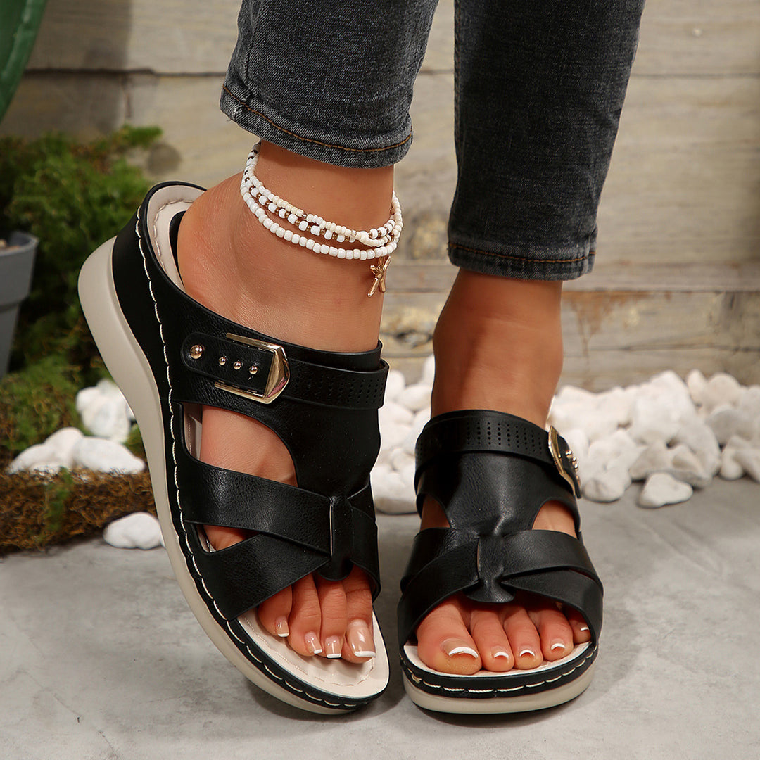 Dame Wedge-sandaler med moderigtigt remdesign og komfortabel sål Stilla