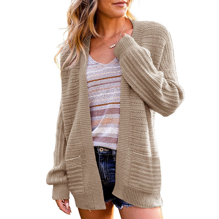 Kvindernes cardigan med tekstureret design og åben front Stilla