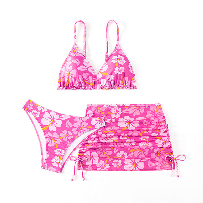 Dame Floral Wickelbikini Sæt Stilla