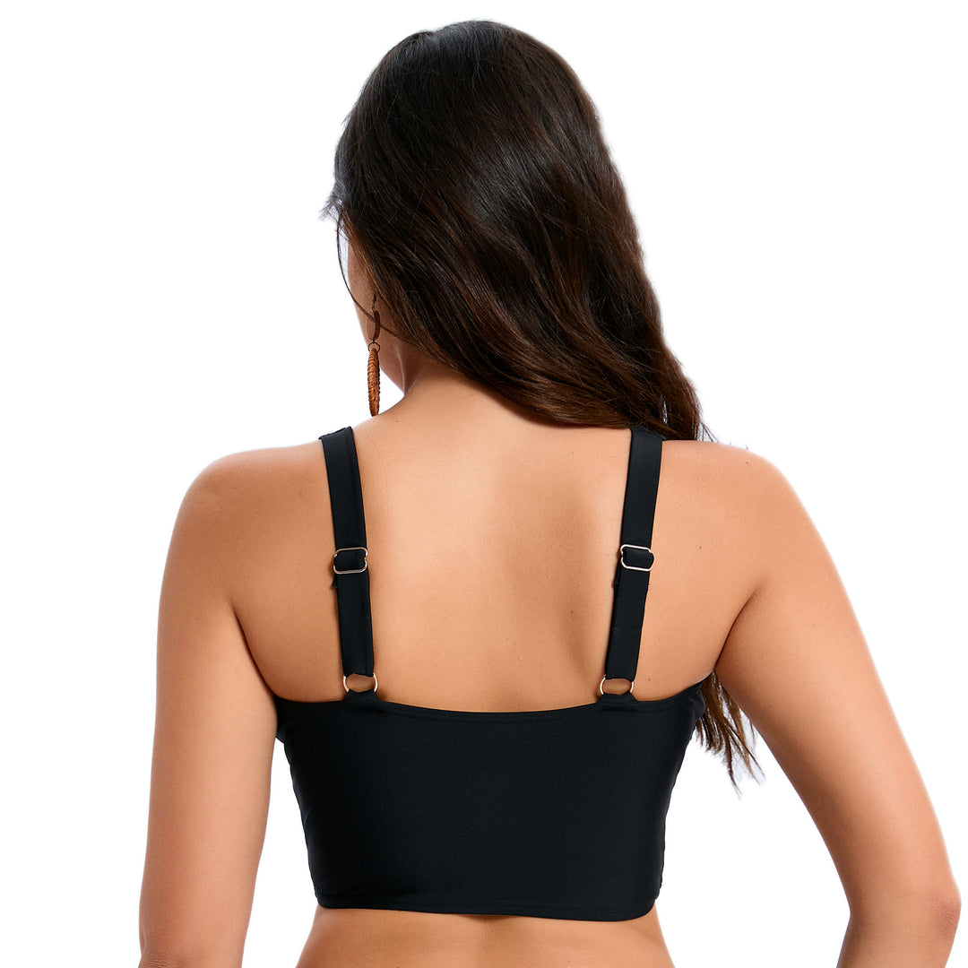 Dame Sporty Bikini-top med innovativt knude-design og Racerback Stilla