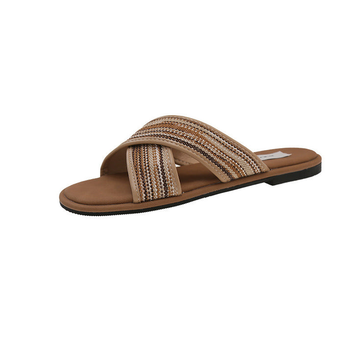 Femme Stilfulde Slip-On Remsandaler med Komfortabelt Remdesign Stilla