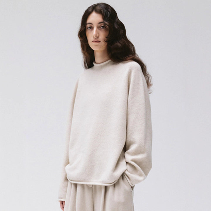 Kvinders høje hals behagelig strik sweater Stilla