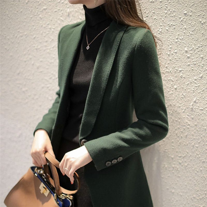 Damer Elegant Blazer med Slå Stilla