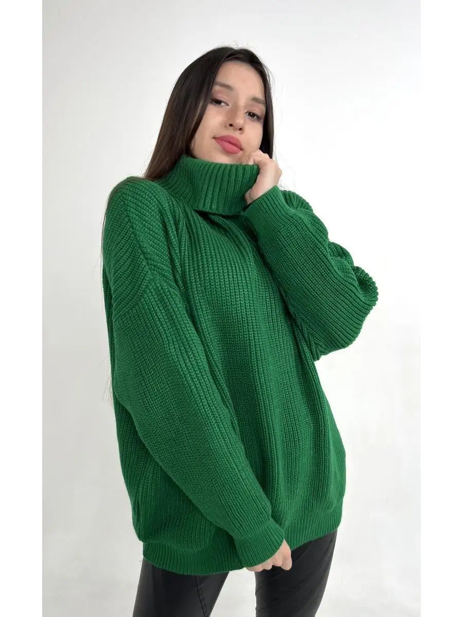 Dame hyggelig strikpullover med løs pasform og moderne design Stilla