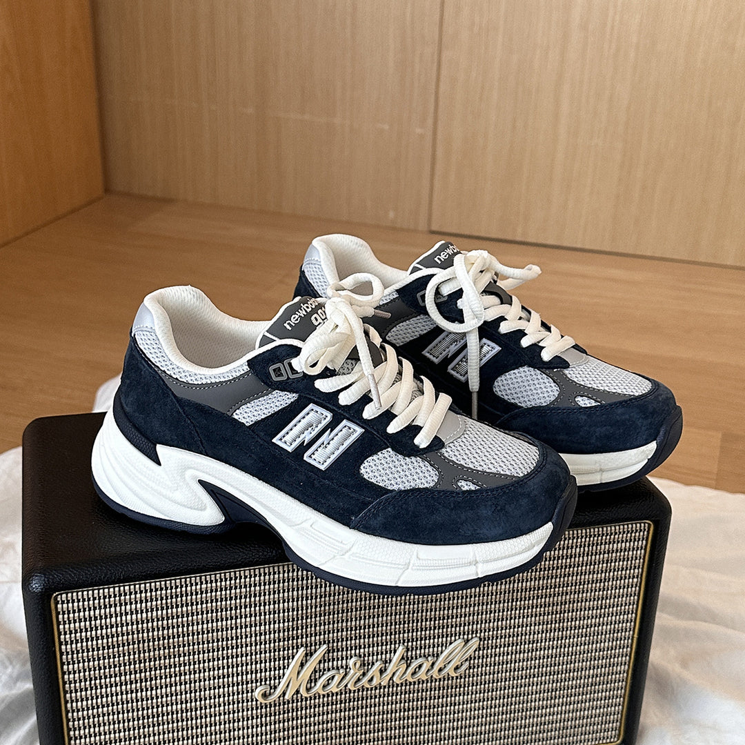 Femme åndbare retro-inspirerede platform-sneakers Stilla