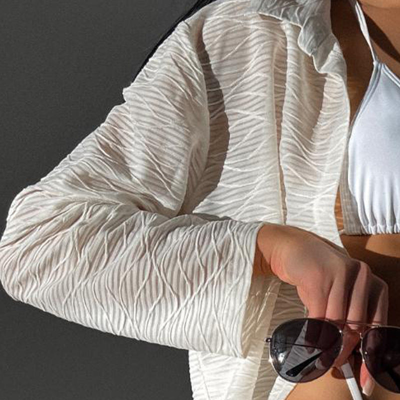Dame Letts Oversized Skjortekjole med moderne linjer Stilla