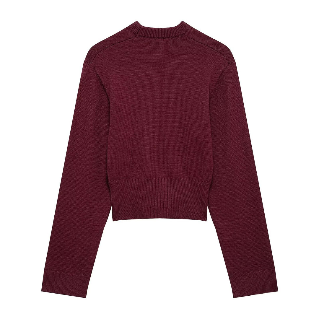 Femme Cropped Strikpullover Stilla 1750153049