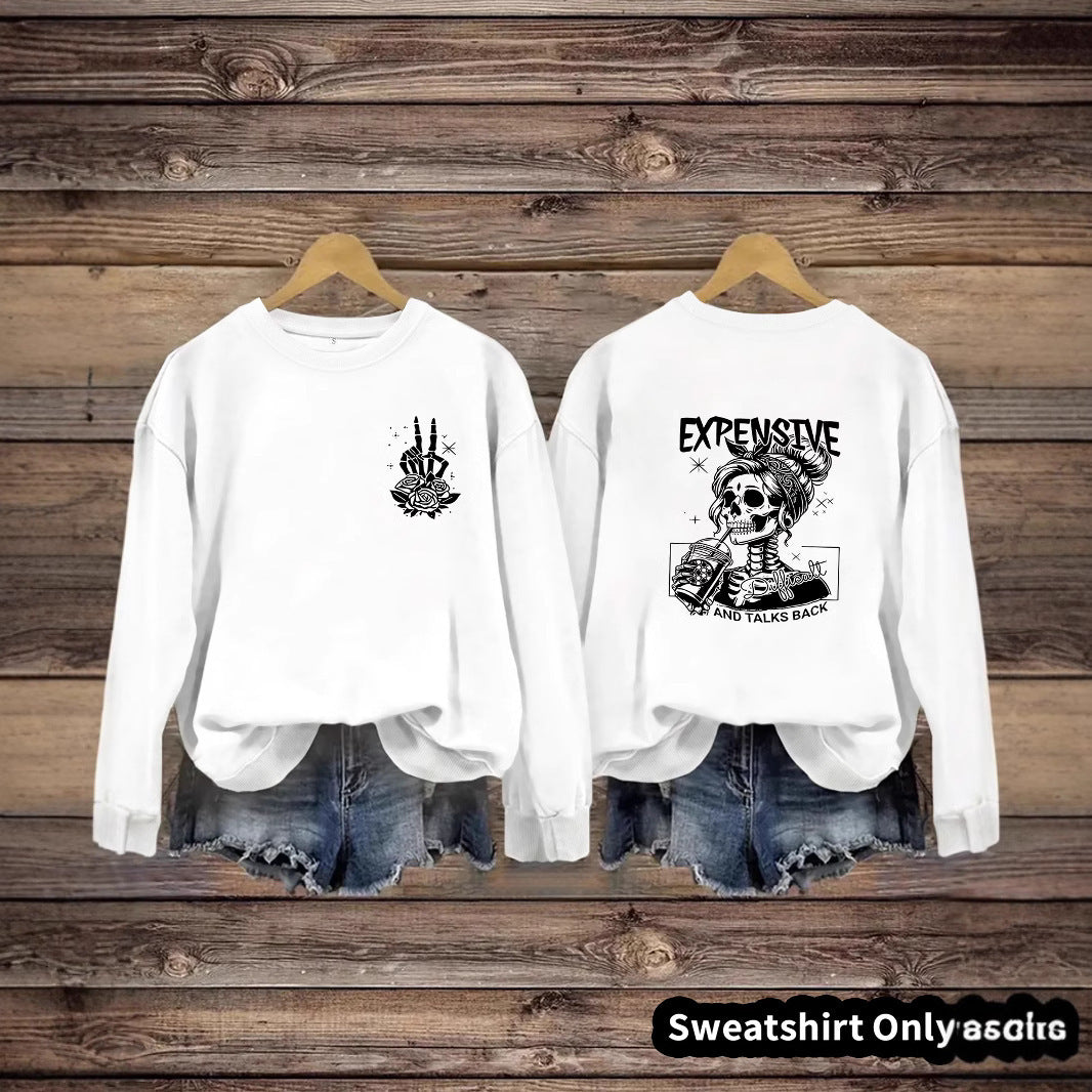 Kvinders sweatshirts med kreativt design og afslappet pasform Stilla
