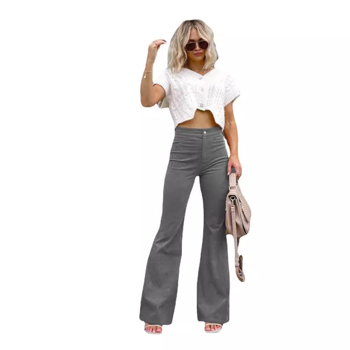 Dame Højtaljede Flared Jeans Stilla