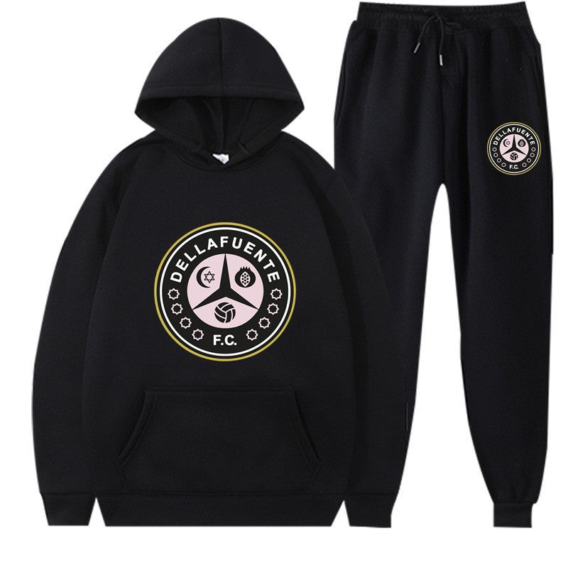 Kvinders sweatshirt og joggingbukser sæt med sporty klubmotiv Skovae