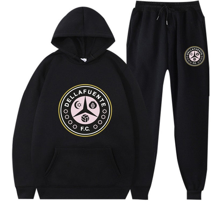 Kvinders sweatshirt og joggingbukser sæt med sporty klubmotiv Skovae