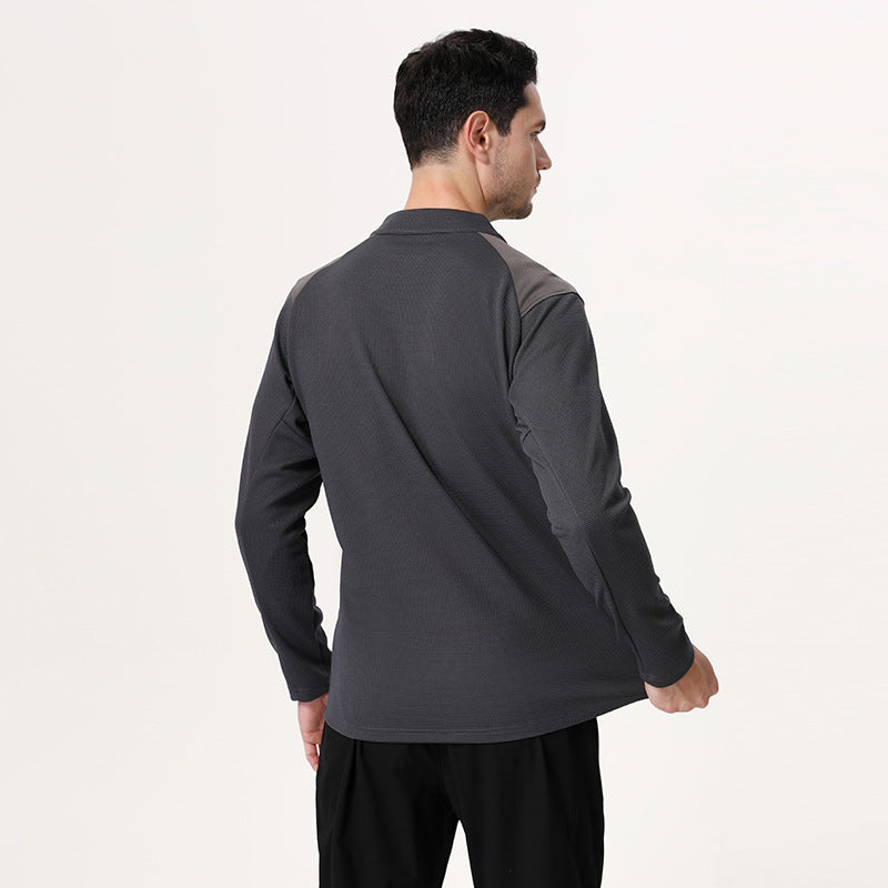 Herrer Funktionspullover med halvdelen af lynlåsen og ergonomisk design Stilla