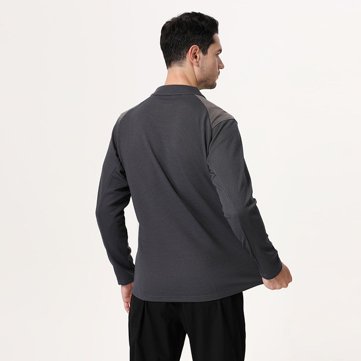 Herrer Funktionspullover med halvdelen af lynlåsen og ergonomisk design Stilla